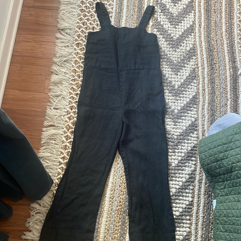 Linen picnic jumpsuit